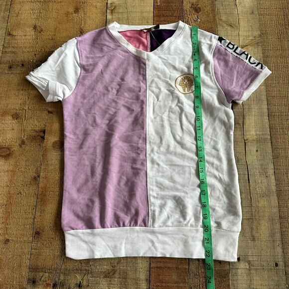 Black Pharaoh Womens Sweat suite set short sleeve top joggers pink purple -S - Picture 3 of 12
